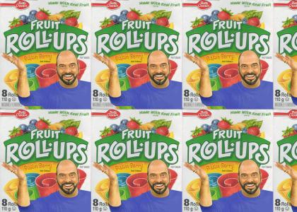 Christopher Lowell loves Fruit Roll Ups