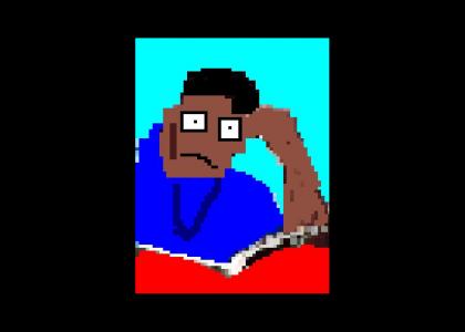 FORCED FAD: Will Smith reading a book 8-BIT