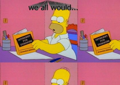 Homer likes internet girls