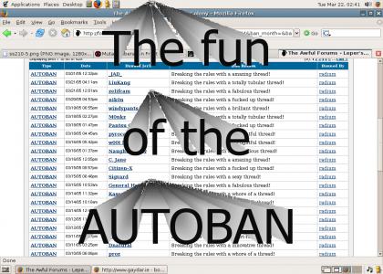 The fun of the AutoBAN