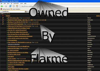 Flarme Owns Maelstrom Forums