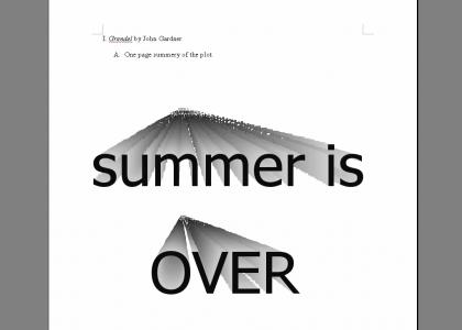 summer reading :( summer reading :(