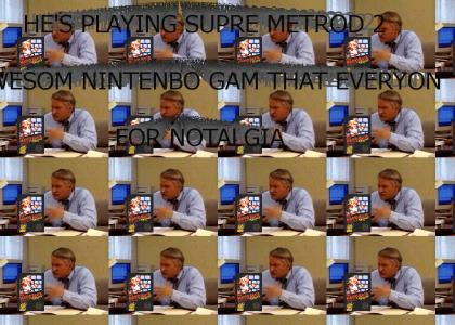 HYPNOTIC NINTENDO MAN HANDS MAN PLAYS SUPER METRODE 2