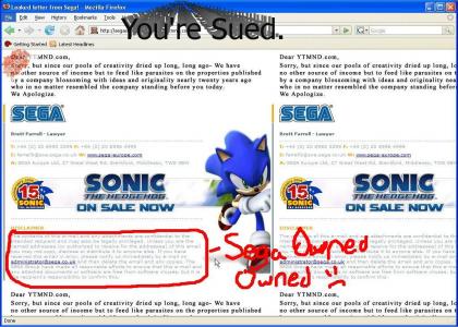 You're Sued by Sega