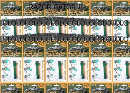 LOUDTMND: Razor Gator! Cleans Disposable Razors