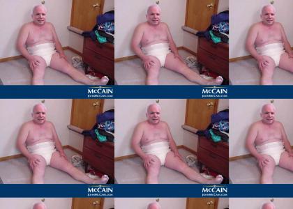 Click Here to See Mc Cain in Diapers