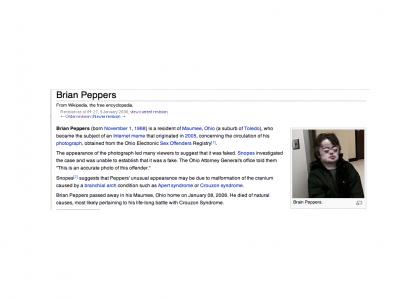 Brian Peppers Dead?