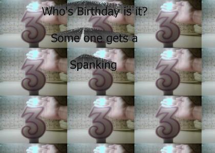 Birthday Spanking