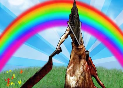 Pyramid Head Enjoys The Sunshine!