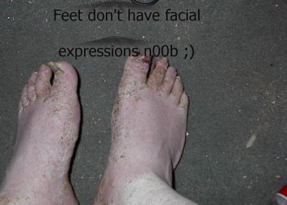 Random Feet Don't Change Facial Expressions