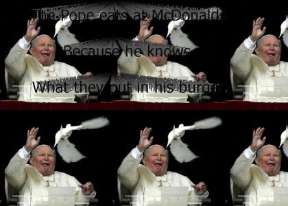Pope Eats at McDonalds