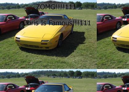 Yellow Convertible 1988 RX-7 (FC)