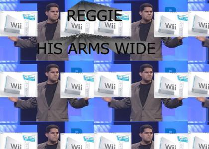 REGGIE, HIS ARMS WIDE
