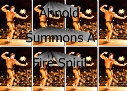 Ahnold Summons a Fire Spirit