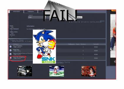 Otaku database fail- Sonic made by SNK