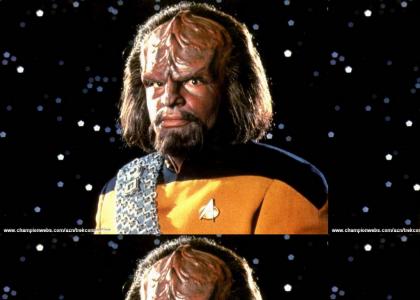 Worf disses swimming