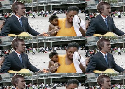 Alan Partridge does his best to help Hurricane Katrina's victims