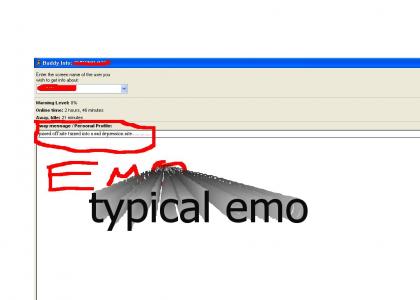 Emo Away Message