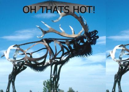 LOOK ITS A METAL MOOSE