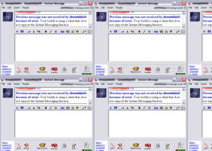 AIM doesn't support IMing