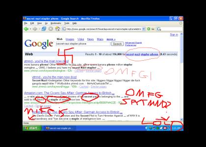 lamescreenshotcontest: Secret Nazi Staplerphone!