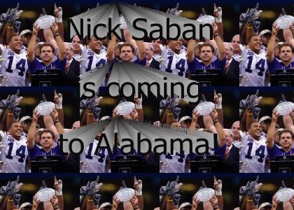 Nick Saban is back to coach the Tide