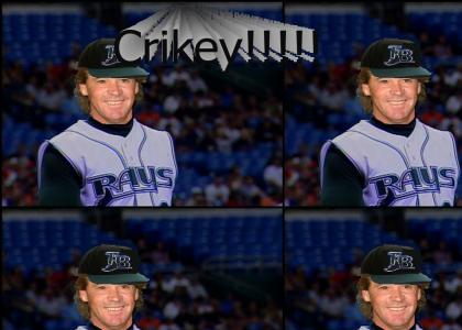 Steve Irwin loves baseball