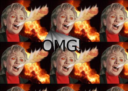 Hillary Clinton Summons a Fire Spirit!!!