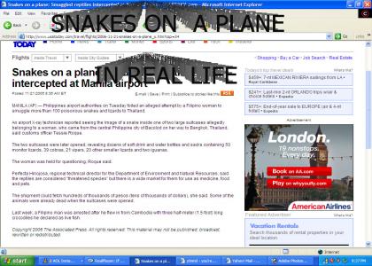 snakes on a plane in real life