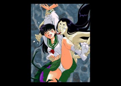Kagome gets Tickled by the Centipede Demon