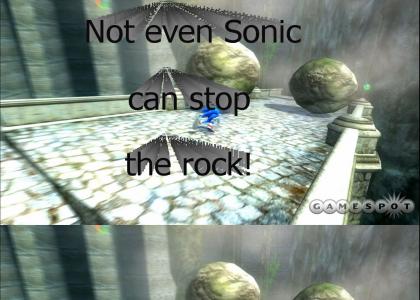 Sonic can't stop the rock