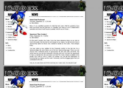 Sonic Gives Advice on The Codex