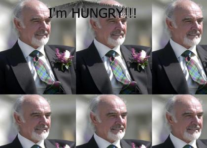 Sean connery is hungry.