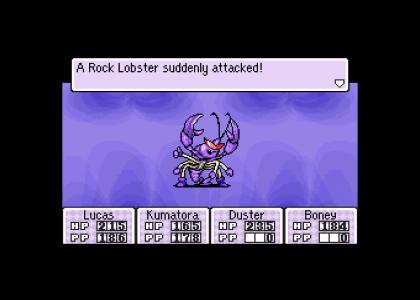 A Rock Lobster Suddenly Attacked!