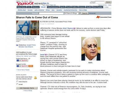 Ariel Sharon Fails at Consciousness