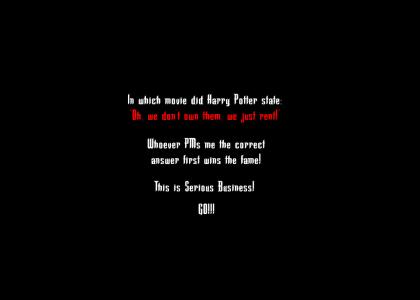 Harry Potter Said That?