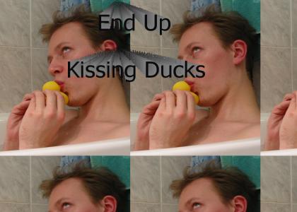 kissing ducks