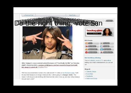 Vote Sanjaya, Kill an Emo