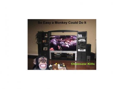 Gears of War Chainsaw Kills - So Easy a Monkey Could Do It