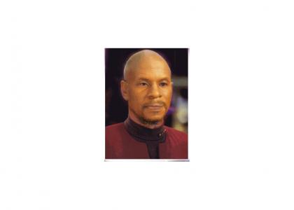 Picard is a black Sisko is a white Picard is a what?