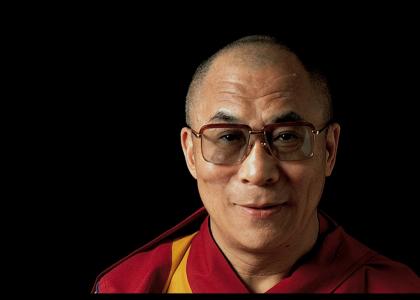 Dalai Lama stares into your soul