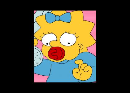 Maggie Simpson Stares Into Your Soul