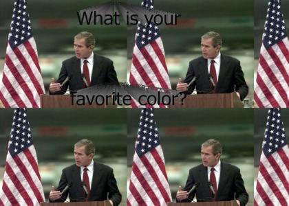 Dubya's tough question