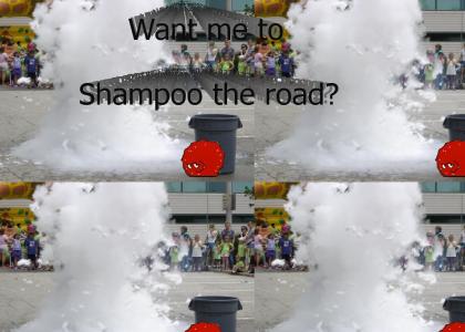 Want me to shampoo the road?