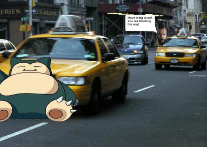 Snorlax blocks the road!