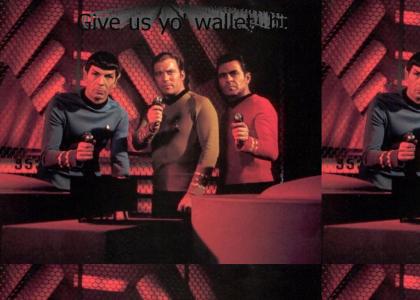 Kirk, Spock, and Scotty are Gangsta