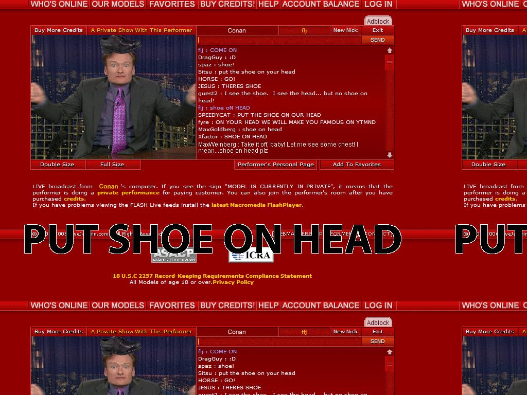 conanshoeonhead