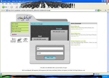 Google Is Your God NOw!