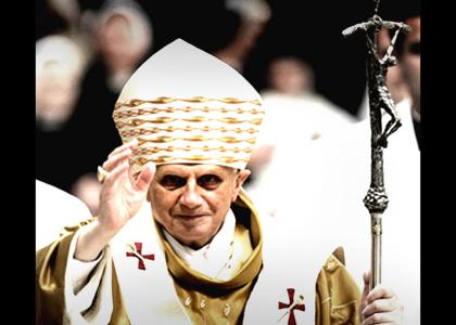 Pope Benedict XVI stares into your soul