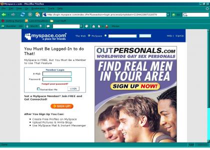 Myspace is LITERALLY Gay